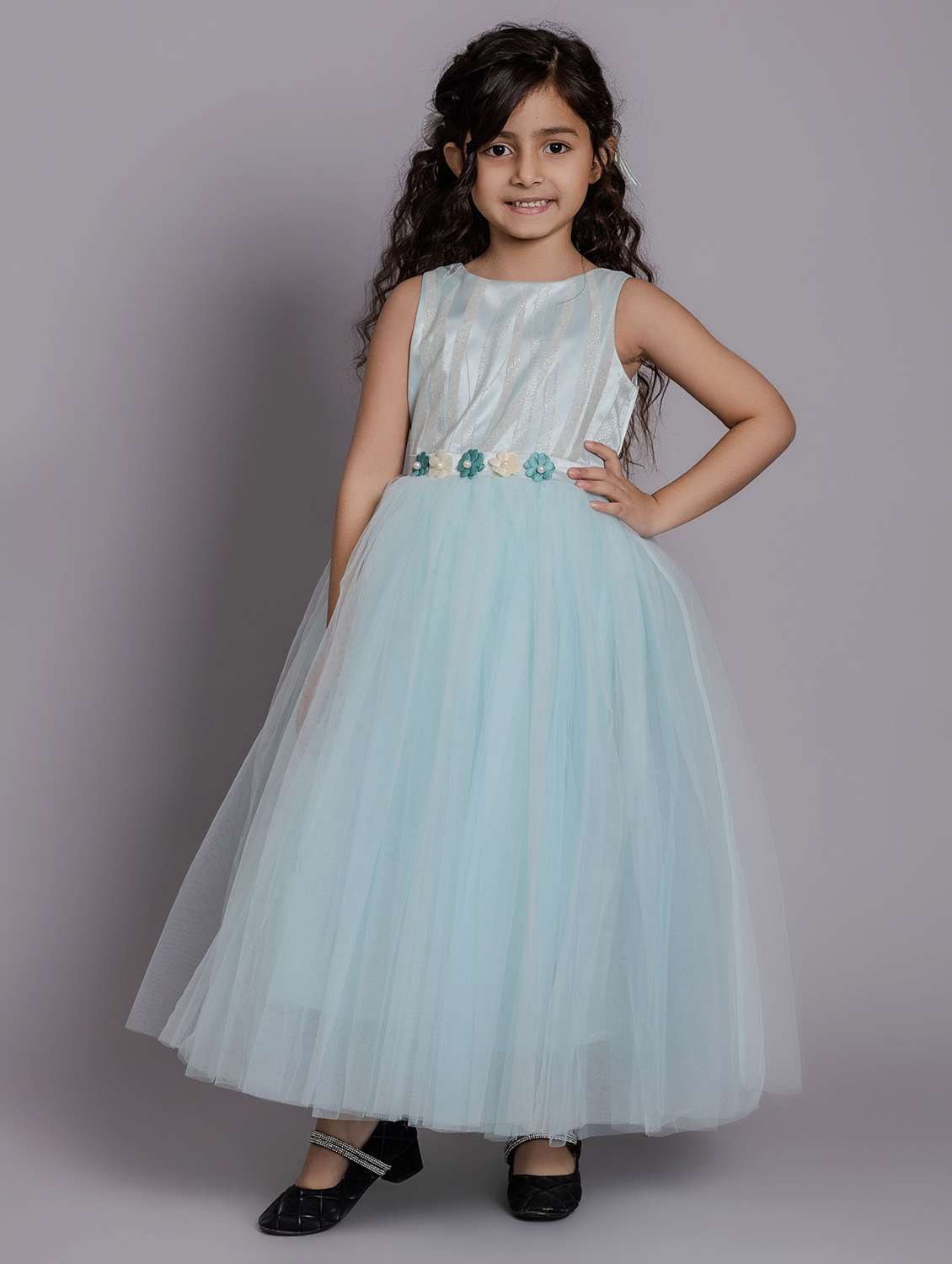 girls embellished sleeveless fit & flare dress - 21962530 -  Standard Image - 2