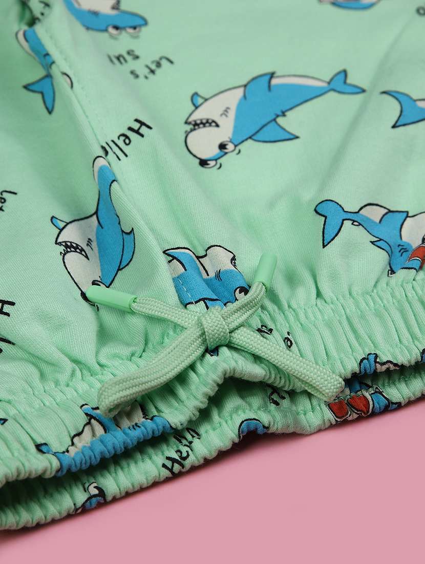 boys printed t-shirt and short co-ord set - 21962587 - Standard Image - 2