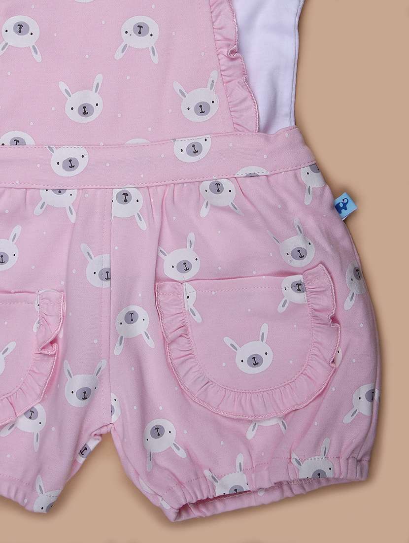 girls printed top and dungree set - 21962594 - Standard Image - 2