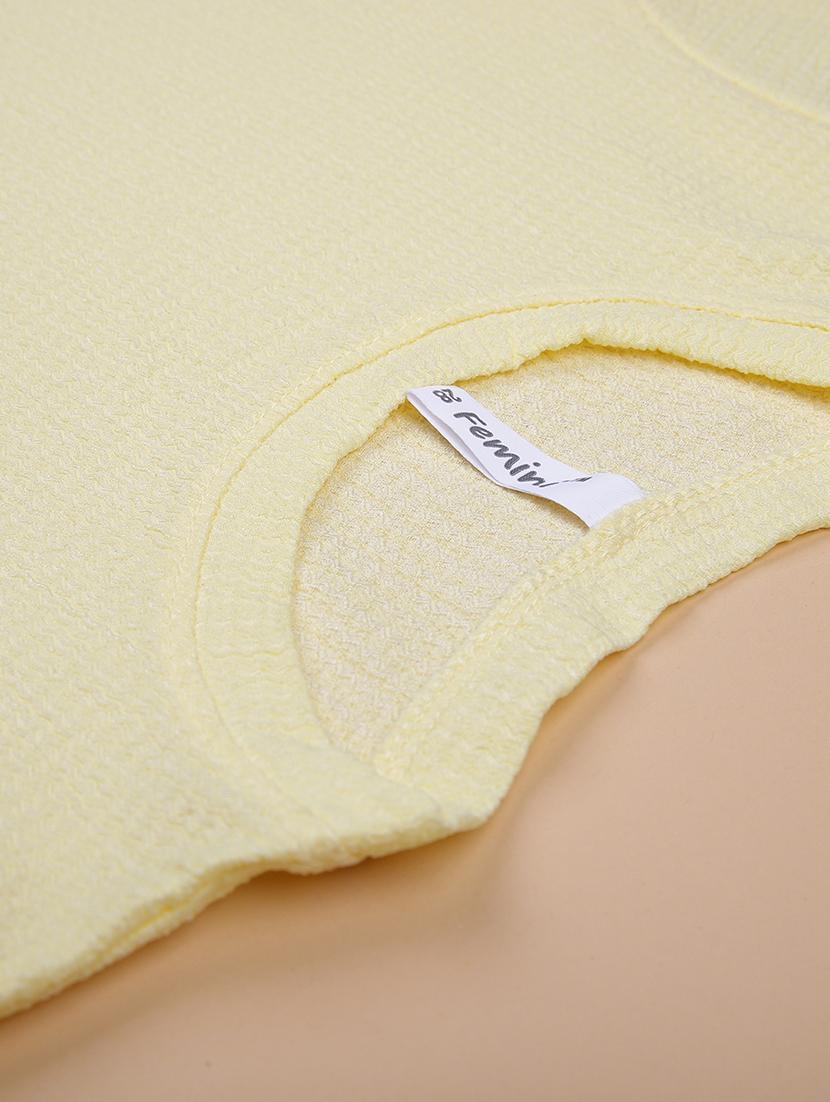 girls yellow solid short sleeve top - 21962773 - Standard Image - 2