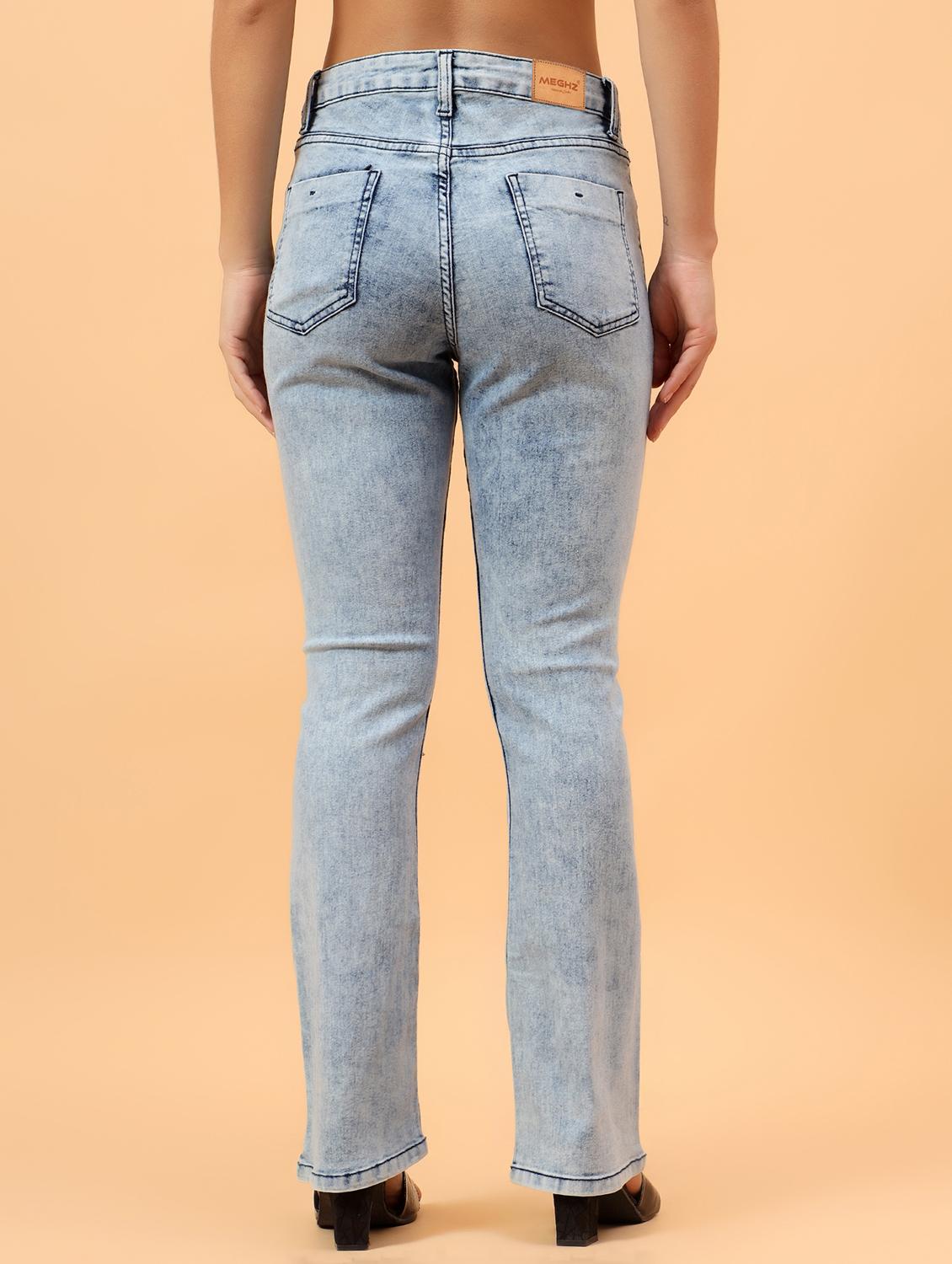 women solid mid rise straight fit jean - 21962890 - Standard Image - 2