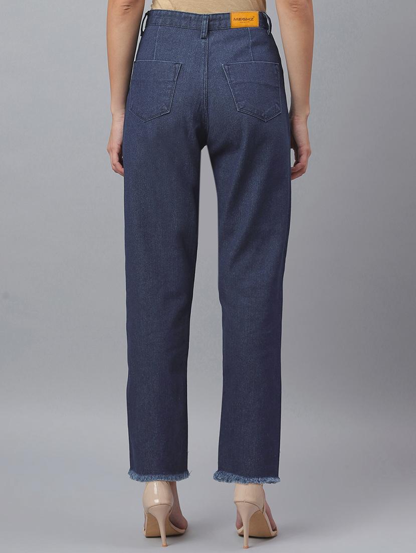 women solid mid rise straight fit jean - 21962901 - Standard Image - 2