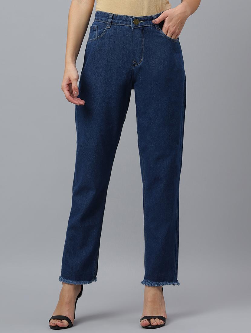 women solid mid rise straight fit jean - 21962902 - Zoom Image - 0
