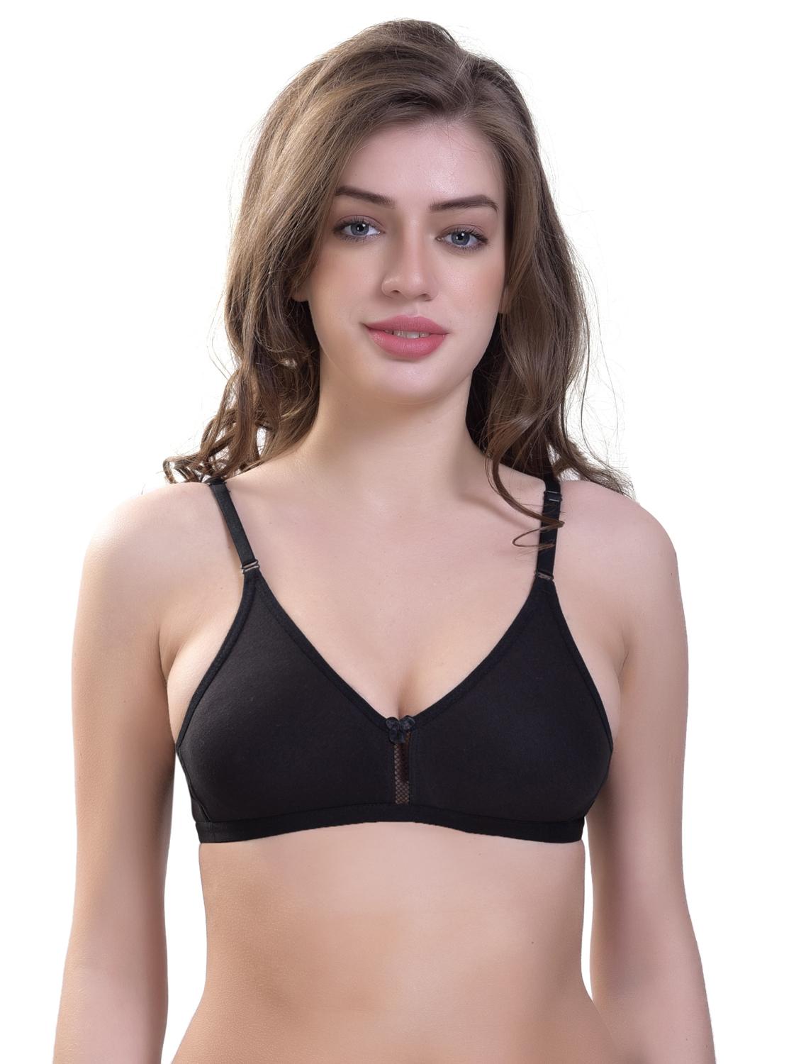 women pack of 3 solid non padded t-shirt bra - 21962916 - Standard Image - 2