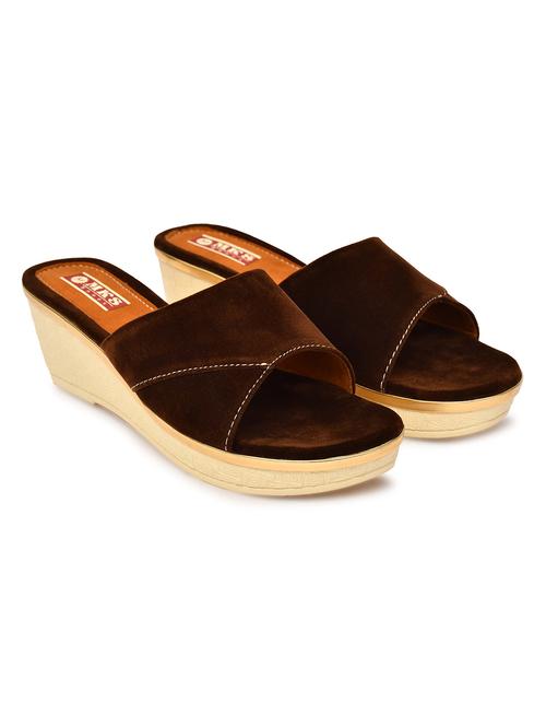 womne solid slip on wedge - 21962929 - Standard Image - 0