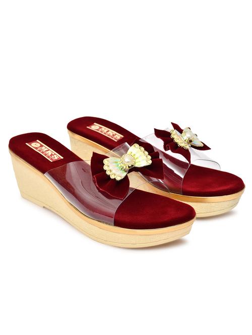 women solid slip on wedges - 21962940 - Standard Image - 0