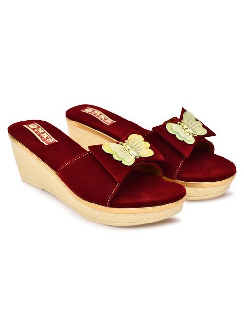 women solid slip on wedges - 21962945 - Standard Image - 0