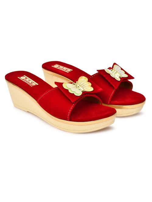 women solid slip on wedges - 21962946 -  Standard Image - 0