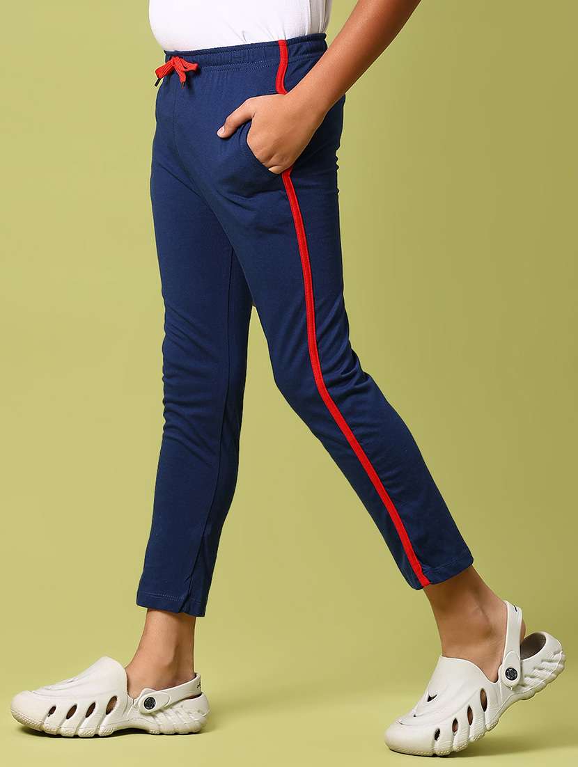 boys navy blue tapered mid rise track wear - 21962963 -  Standard Image - 2