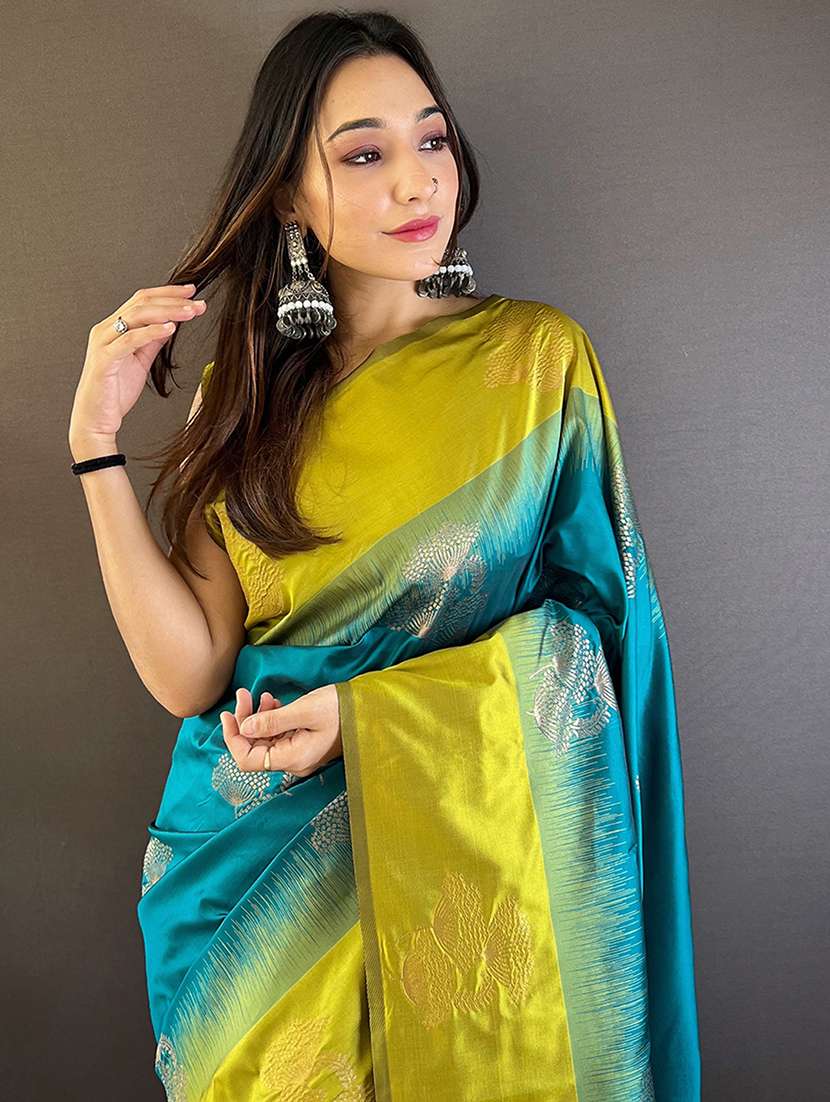 women self design bordered saree with blouse - 21963018 -  Standard Image - 2