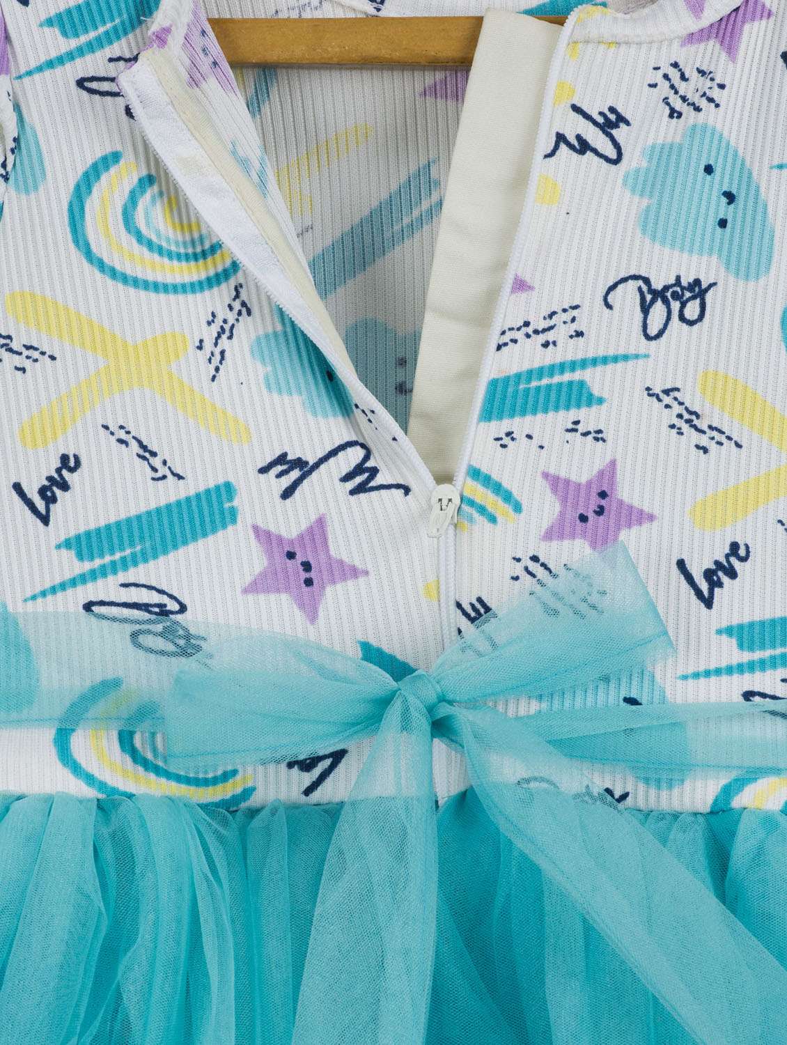 girls printed short sleeve fit & flare dress - 21963192 -  Standard Image - 2