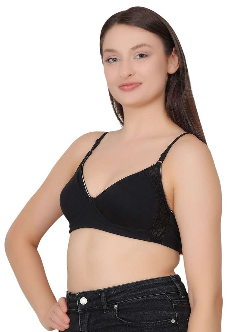 women solid lightly padded t-shirt bra - 21963210 - Standard Image - 2