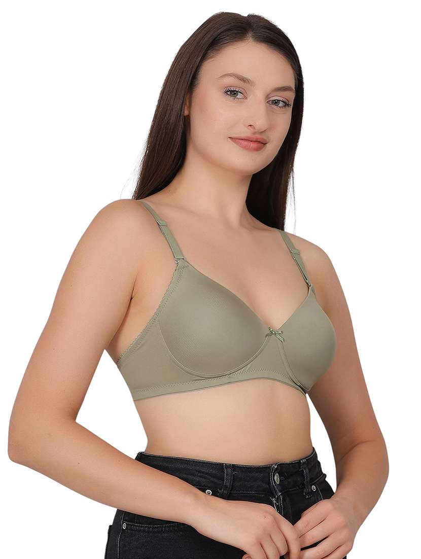 women solid lightly padded t-shirt bra - 21963235 - Standard Image - 2