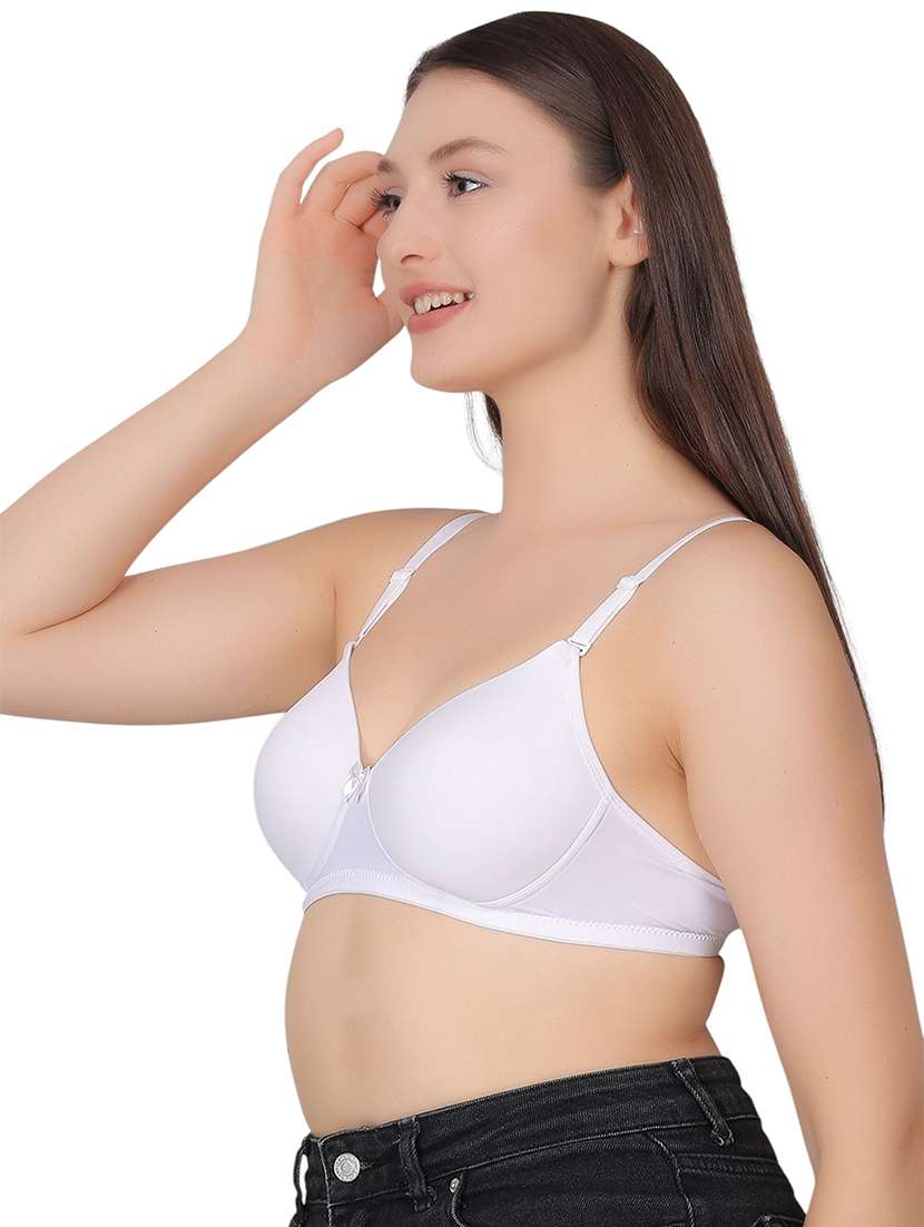 women solid lightly padded t-shirt bra - 21963239 -  Standard Image - 2