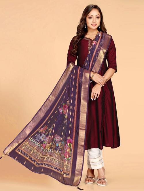 women printed casual wear dupatta - 21963401 -  Standard Image - 0