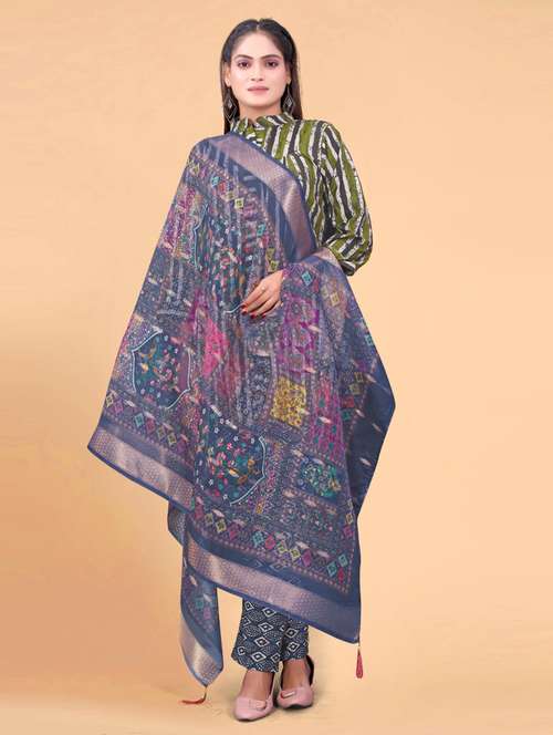women printed casual wear dupatta - 21963404 - Standard Image - 0