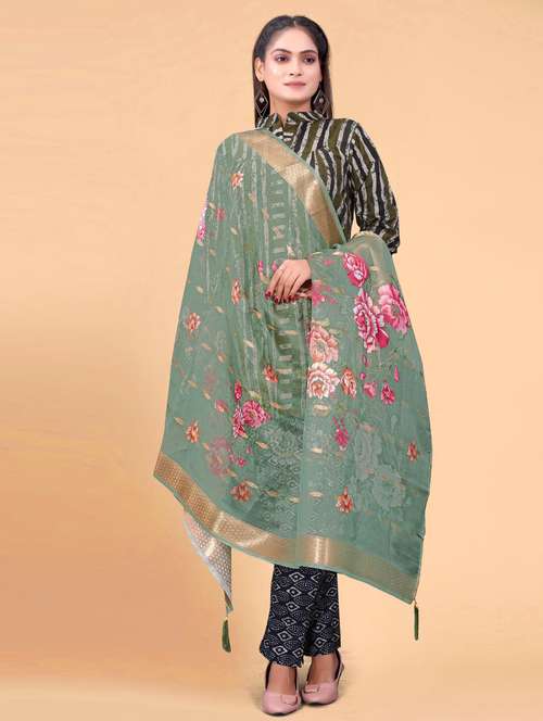 women printed casual wear dupatta - 21963409 -  Standard Image - 0