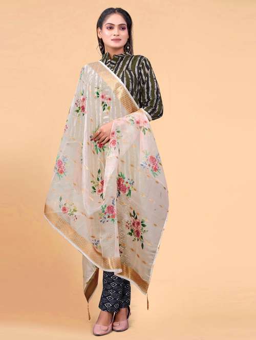 women printed casual wear dupatta - 21963411 - Standard Image - 0