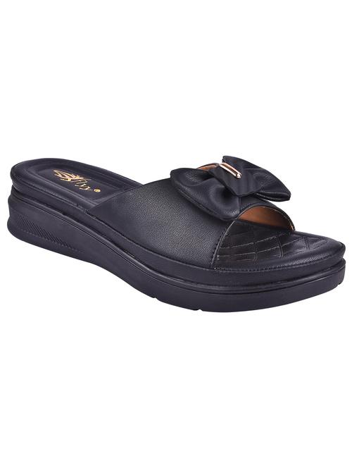women black slip on wedge - 21963507 -  Standard Image - 0