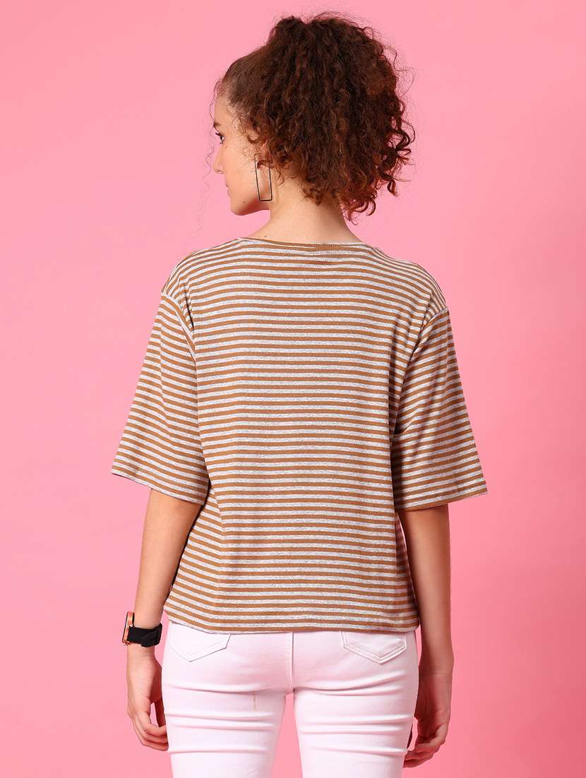women striped short sleeve t-shirt - 21963932 -  Standard Image - 2