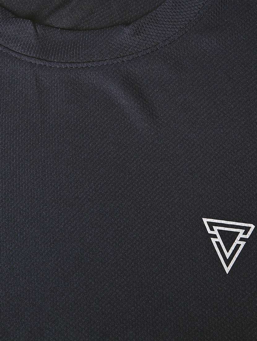 men navy blue solid short sleeve t-shirt - 21963960 -  Standard Image - 2