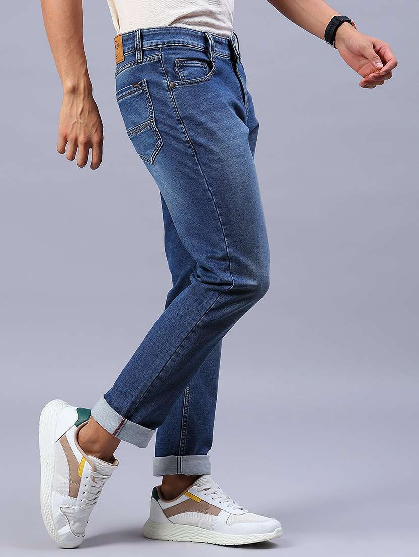 men washed mid rise full length jeans - 21964215 -  Standard Image - 2