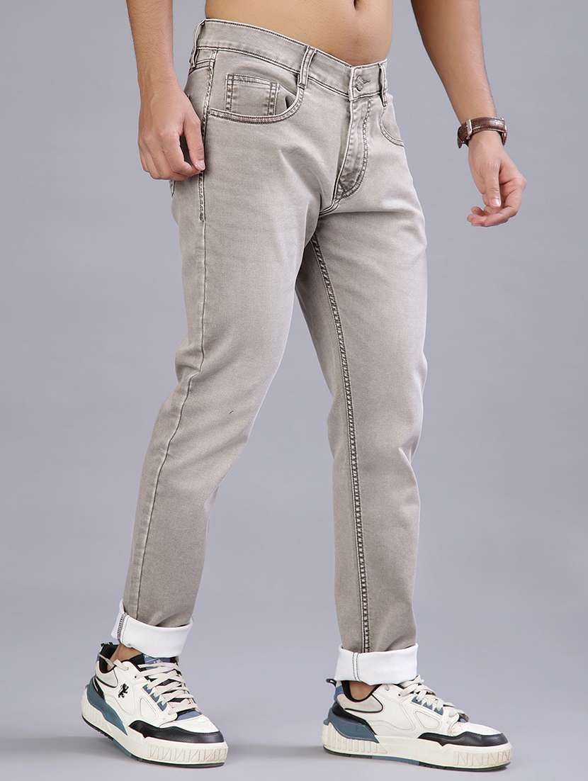 men washed mid rise full length jeans - 21964223 - Standard Image - 2