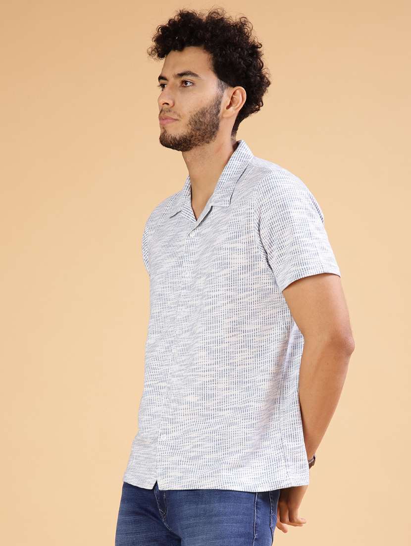 men self design short sleeve regular fit casual shirt - 21964243 -  Standard Image - 2