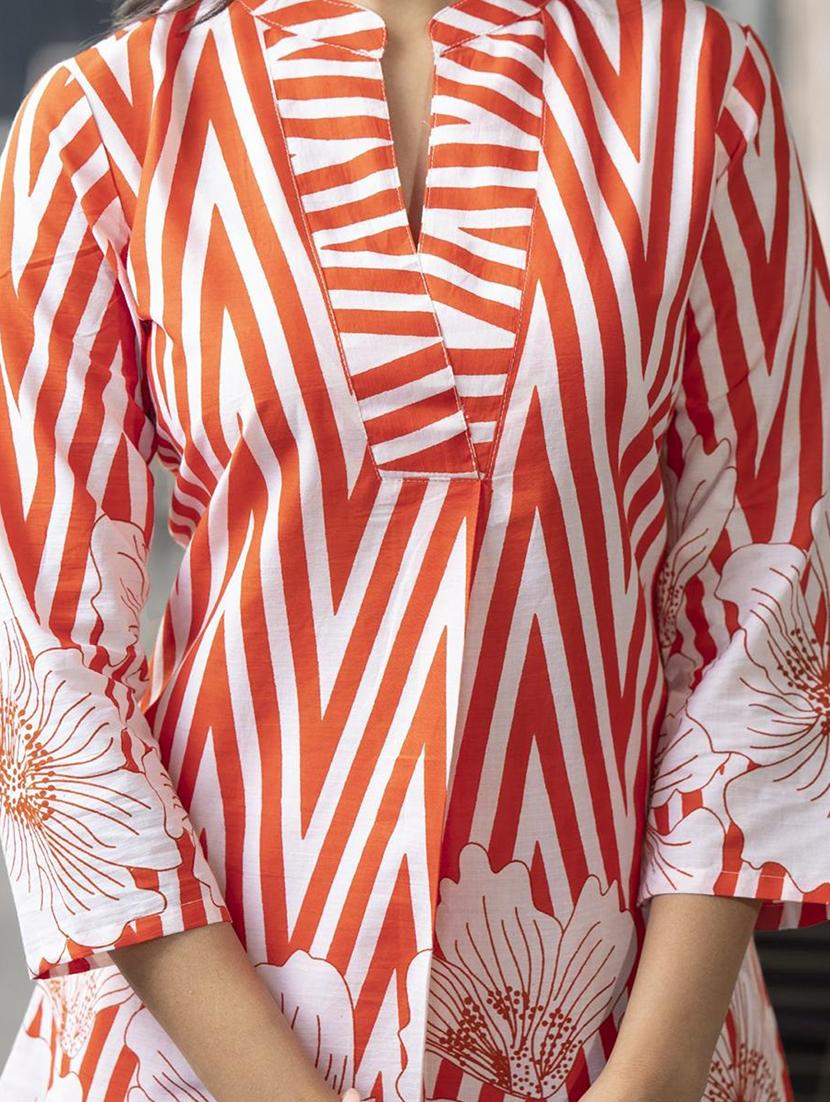 women three quarter sleeve ethnic co-ord set - 21964287 - Standard Image - 2