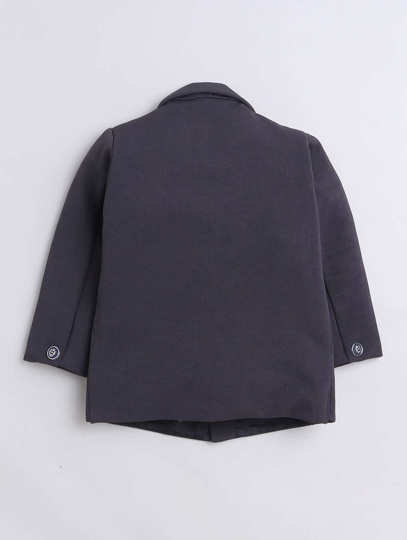 boys solid blazer and trouser set - 21964404 -  Standard Image - 2