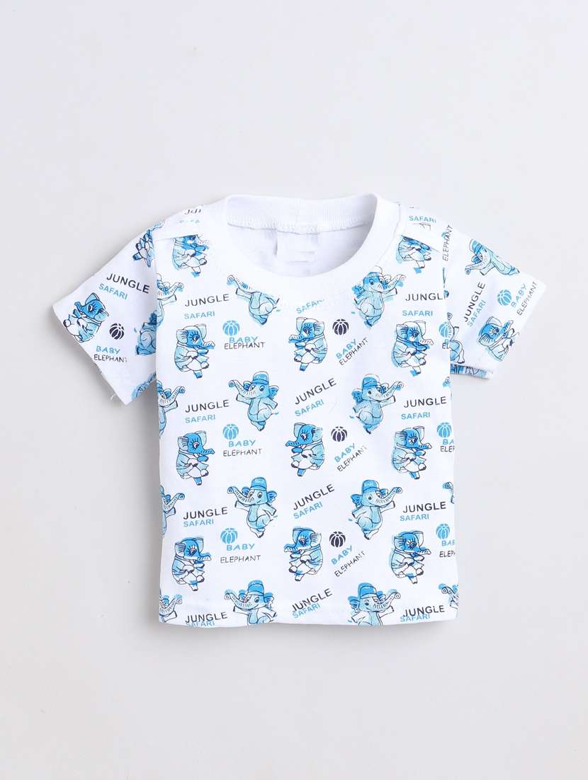 boys printed t-shirt and dungree set - 21964477 -  Standard Image - 2