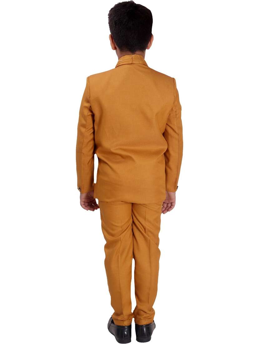 boys solid long sleeve three-piece suit set - 21964562 -  Standard Image - 2