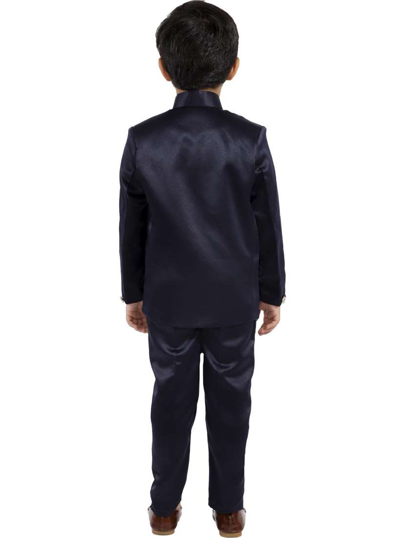 boys solid long sleeve three-piece suit set - 21964572 -  Standard Image - 2