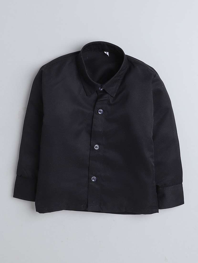 boys solid shirt and trouser with waistcoat  - 21964671 -  Standard Image - 2