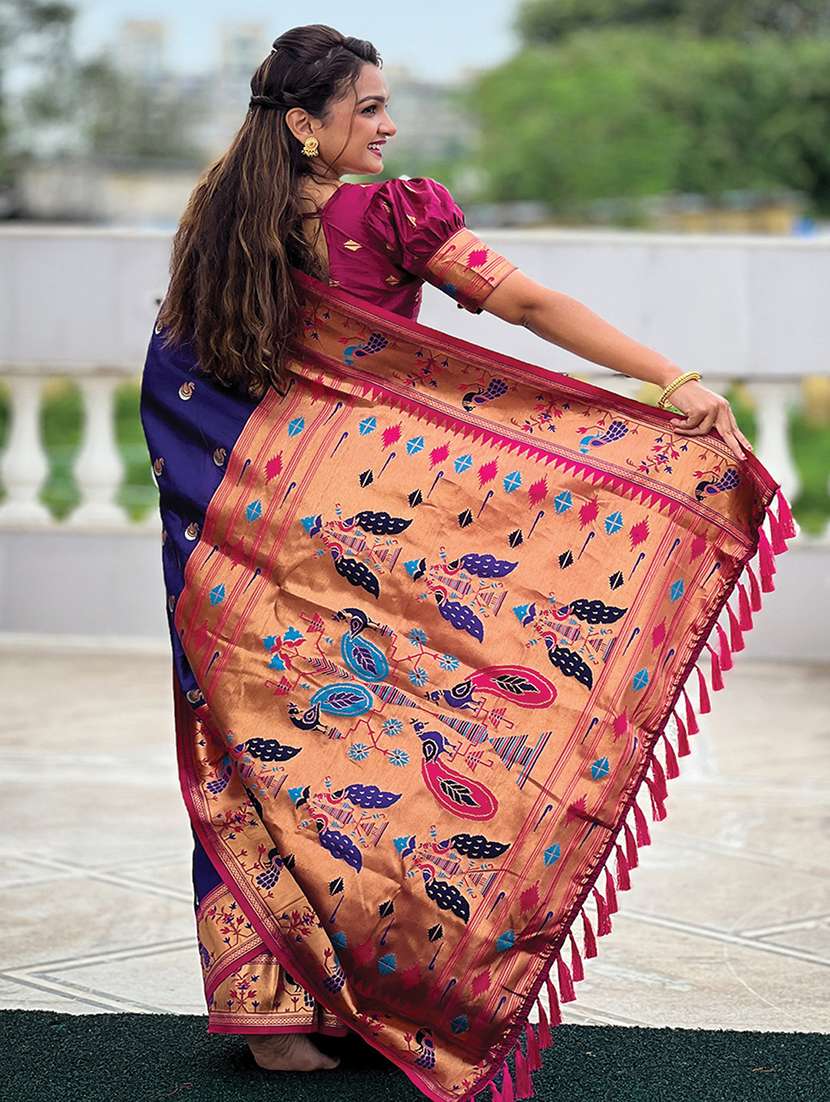 women self design paithani saree with blouse - 21964815 -  Standard Image - 2