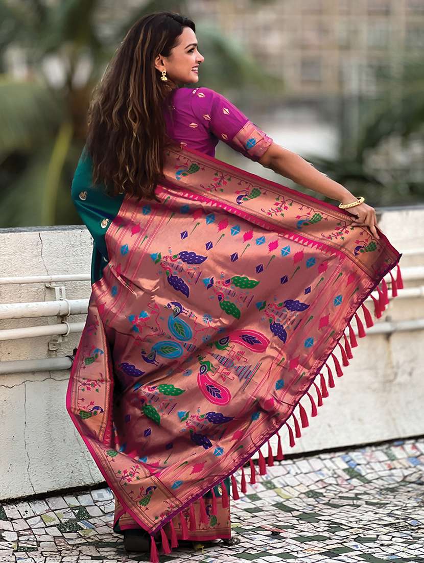 women self design paithani saree with blouse - 21964818 -  Standard Image - 2