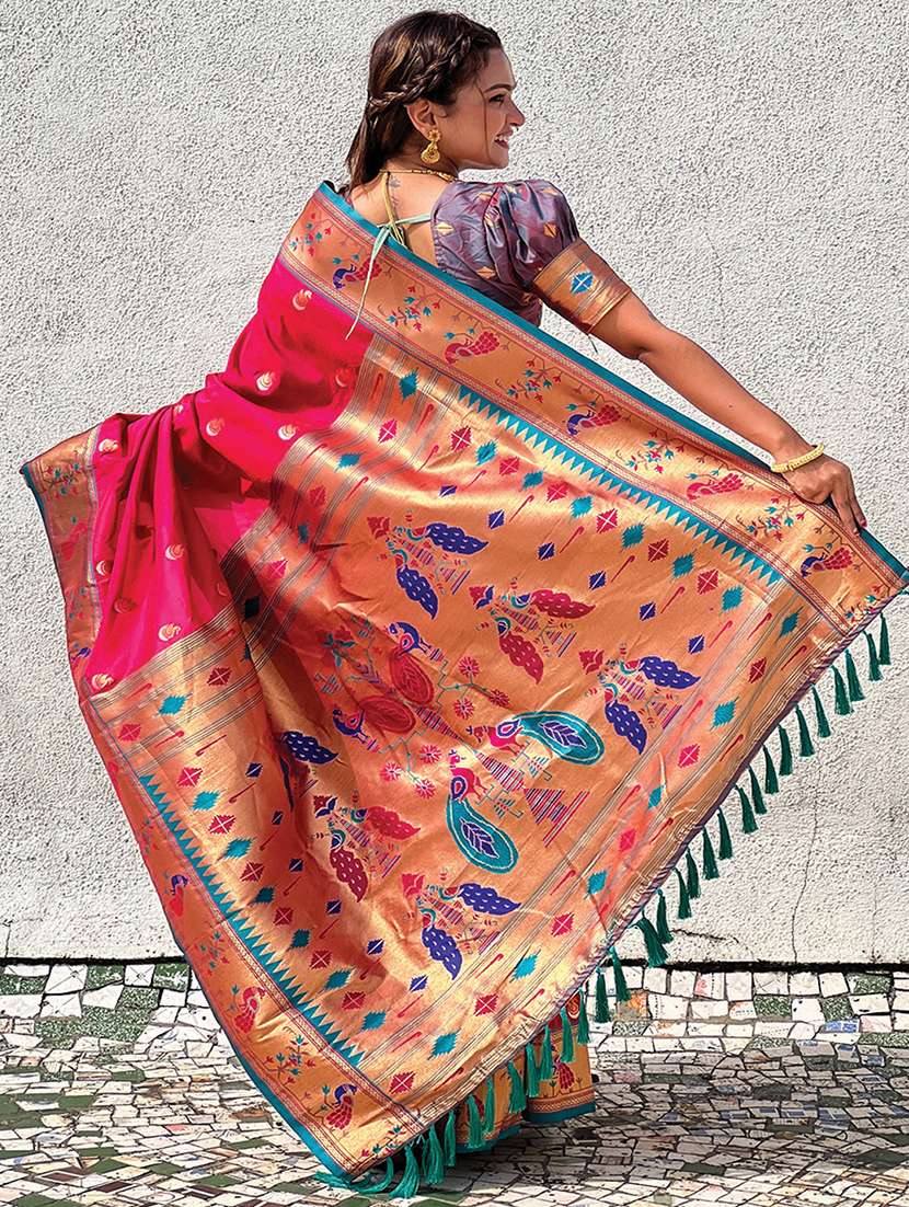 women self design paithani saree with blouse - 21964819 -  Standard Image - 2