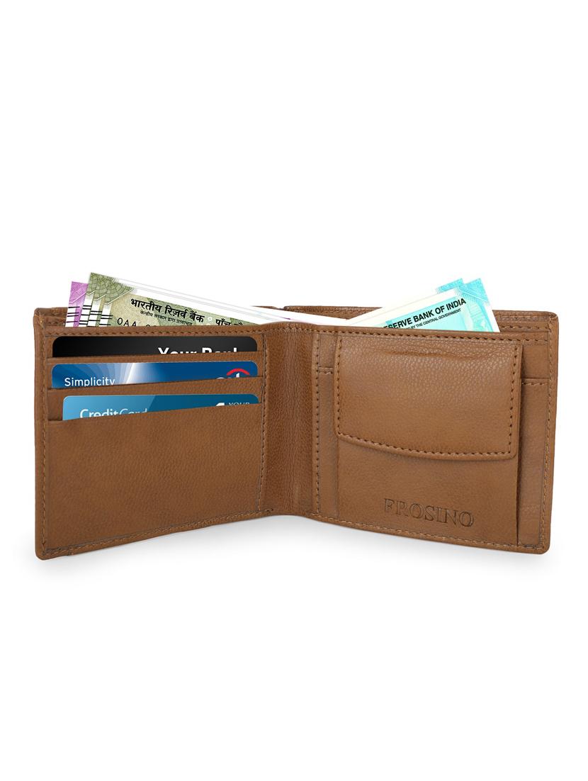 men brown leatherette formal snap wallet - 21964830 - Standard Image - 2