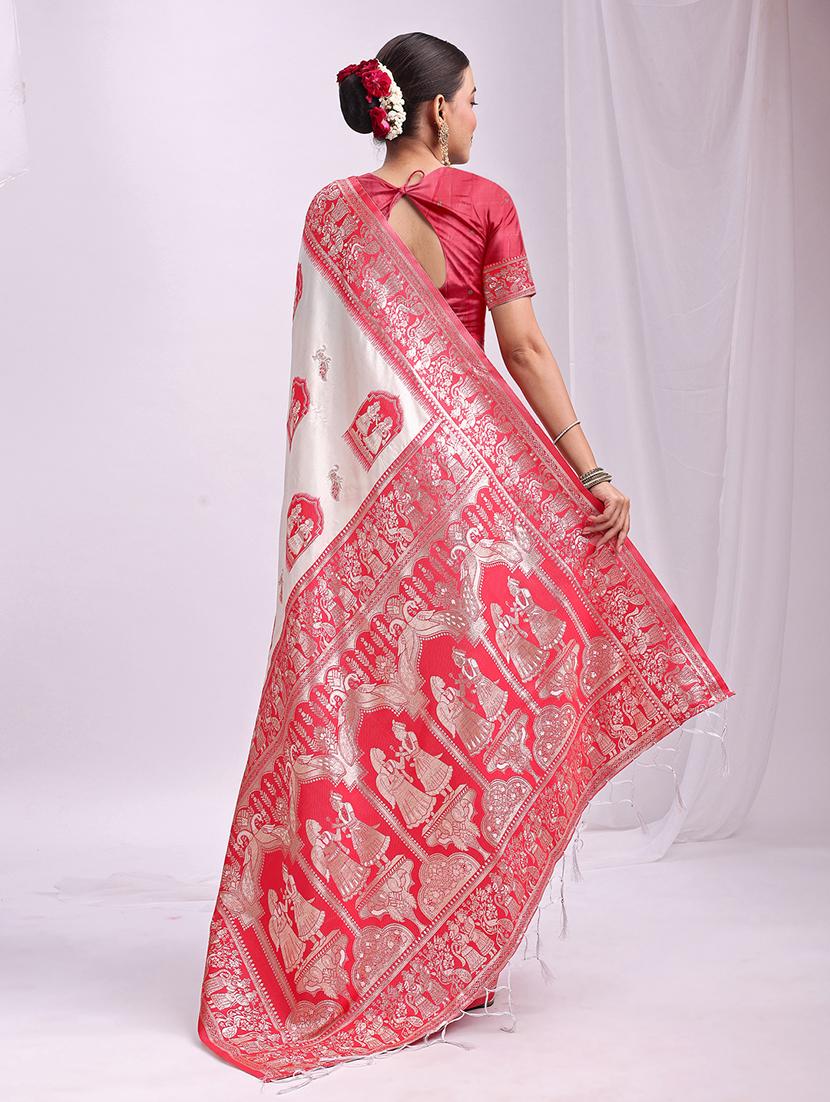 women self design banarasi saree with blouse - 21964871 - Standard Image - 2