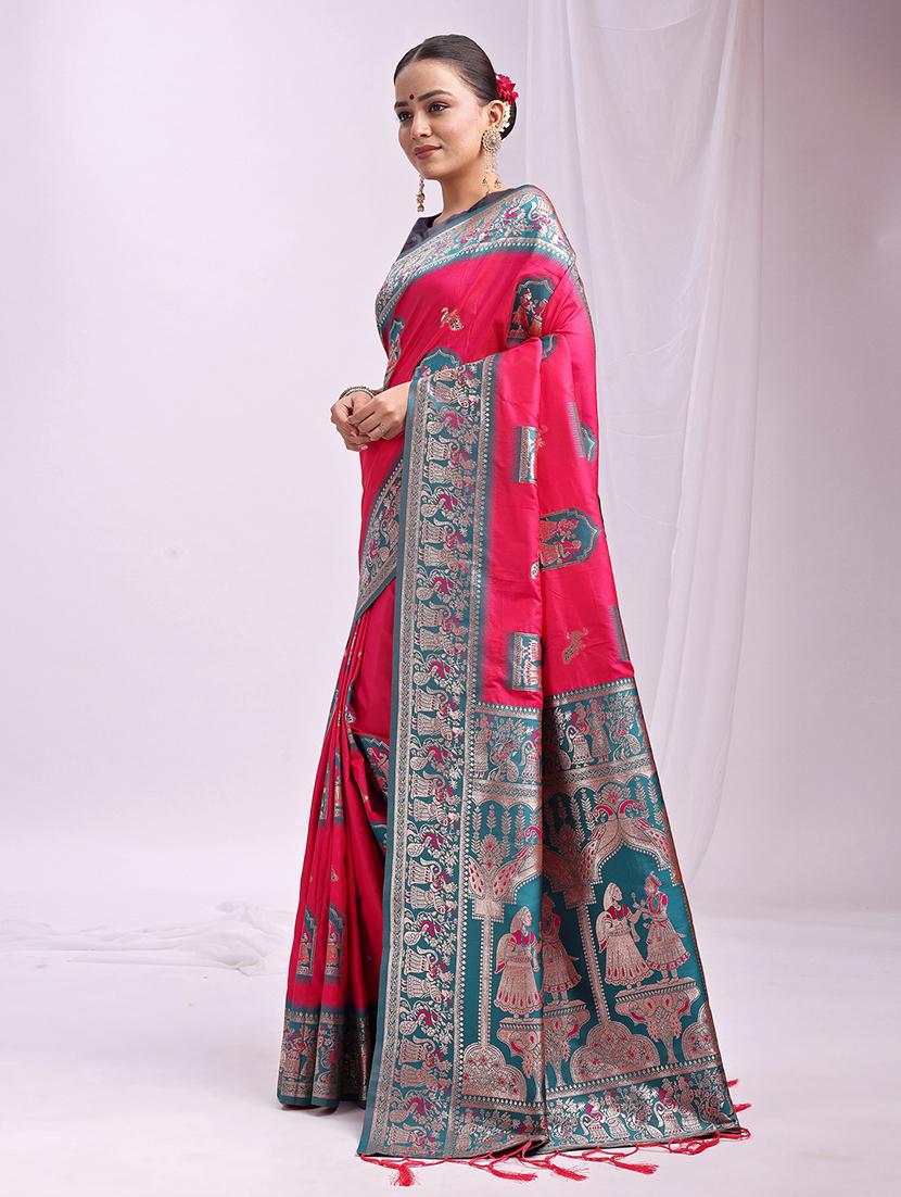 women self design banarasi saree with blouse - 21964872 - Standard Image - 2