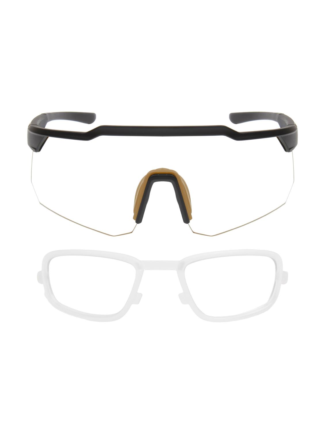 men's black wrap-around frame sports sunglasses - 21964954 - Standard Image - 2