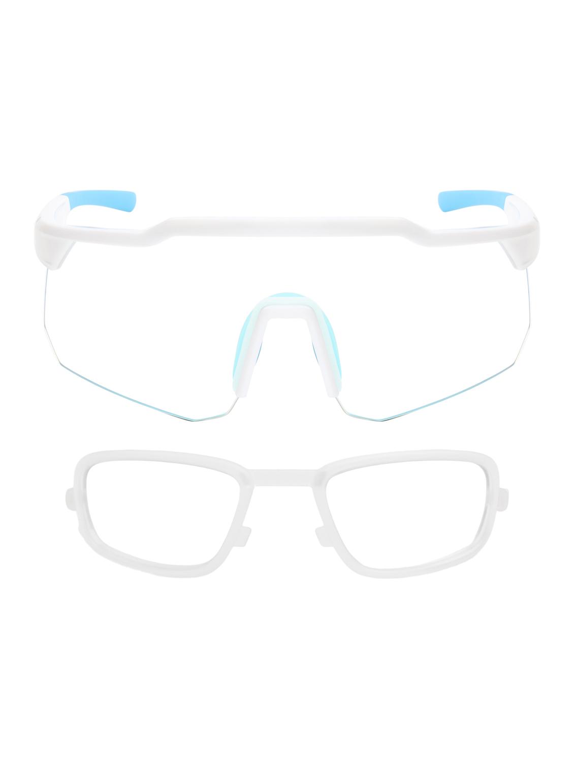 unisex white-orange sports shooting glasses - 21964966 - Standard Image - 2