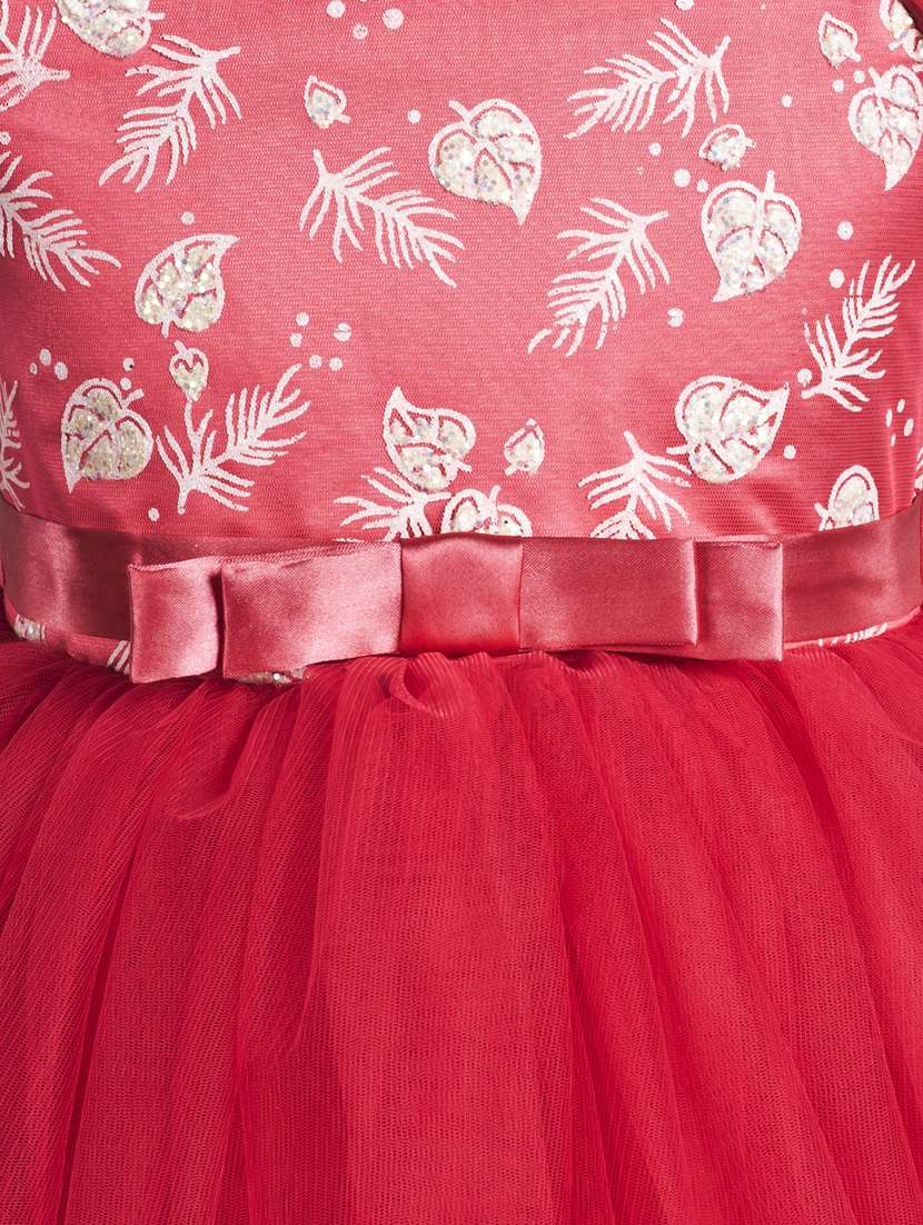 girls self designed off shoulder party gown - 21964975 - Standard Image - 2