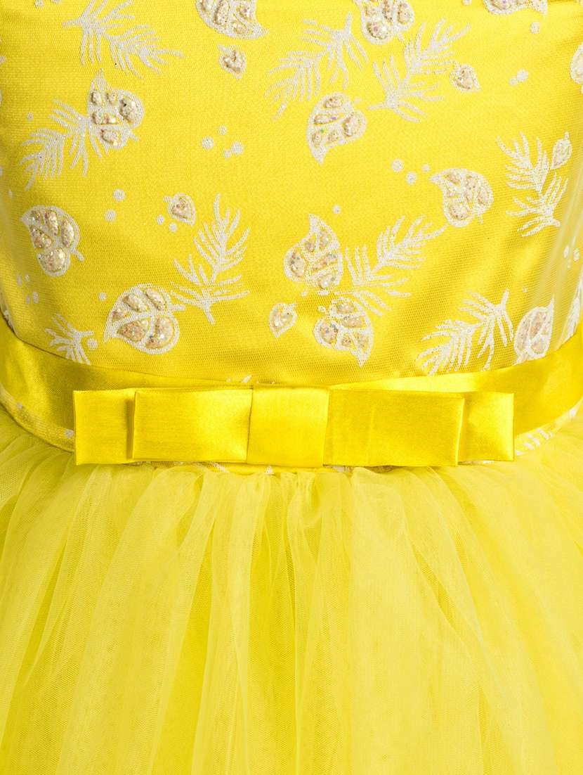 girls self designed off shoulder party gown - 21964976 - Standard Image - 2