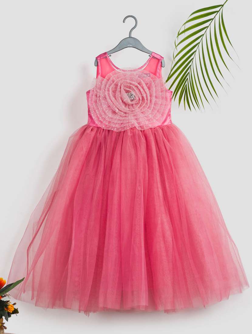 girls embellished sleeveless party gown - 21964980 - Zoom Image - 0