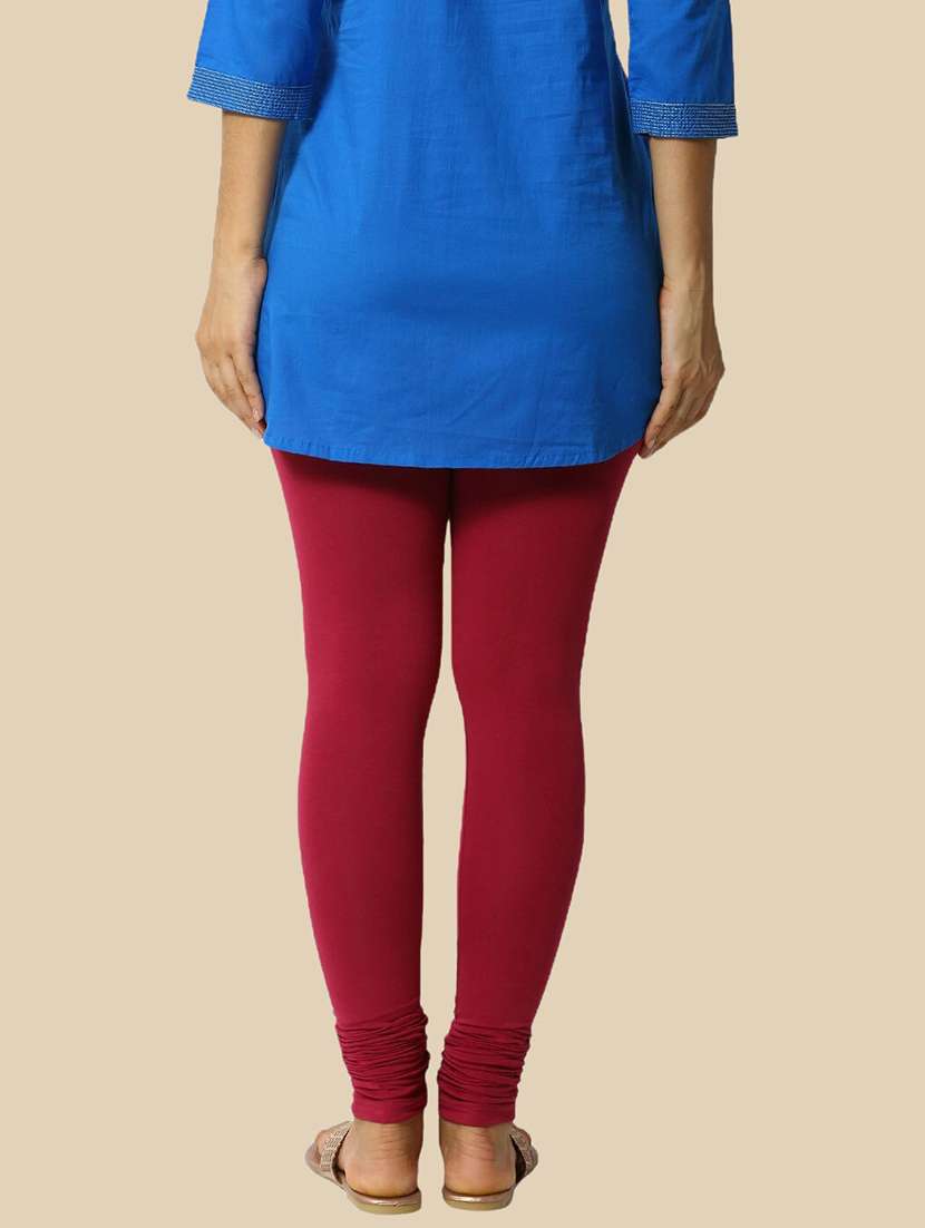 women solid mid rise full length legging - 21965026 -  Standard Image - 2