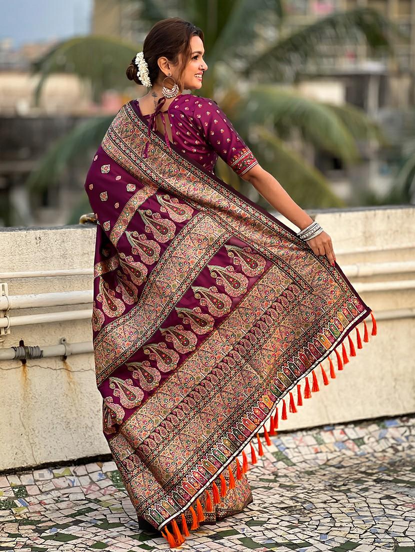 women self design banarasi saree with blouse - 21965070 - Standard Image - 2