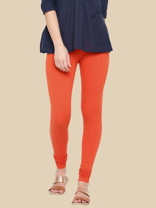 women solid mid rise full length legging - 21965128 - Standard Image - 0