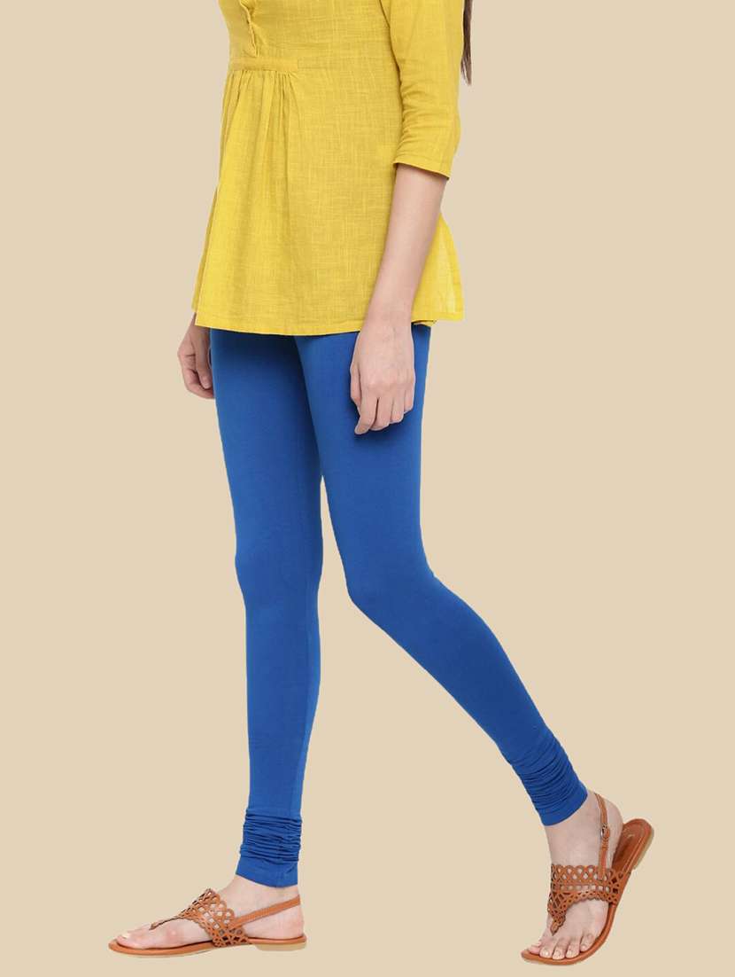women solid mid rise full length legging - 21965130 -  Standard Image - 2