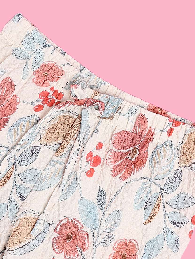 girls floral print mid rise shorts - 21965241 -  Standard Image - 2